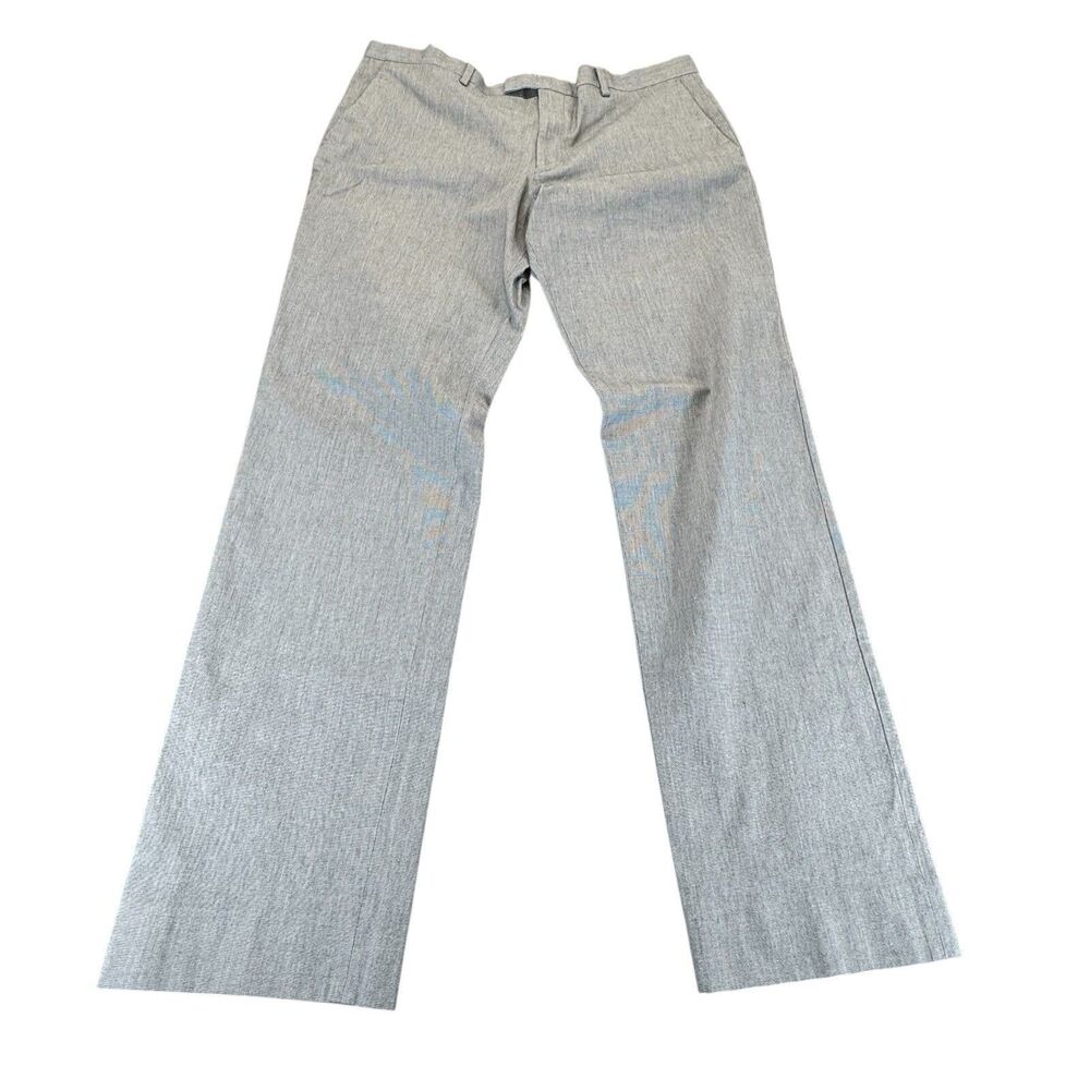 Banana Republic 36x34 Dress Casual Pants Mens Gray Cotton Modern Slim Fit Lined